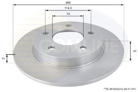 COMLI ADC0448 - COATED BRAKE DISC