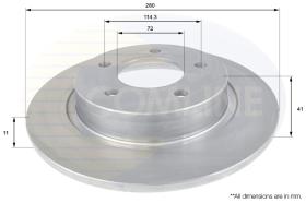 COMLI ADC0449 - BRAKE DISC