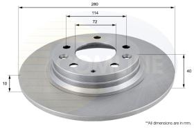 COMLI ADC0450 - COATED BRAKE DISC