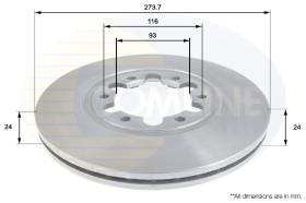 COMLI ADC0451V - COATED BRAKE DISC