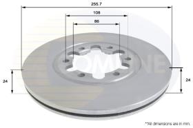 COMLI ADC0452V - COATED BRAKE DISC