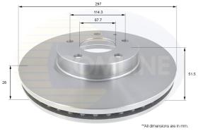 COMLI ADC0473V - COATED BRAKE DISC