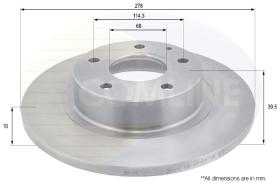 COMLI ADC0474 - COATED BRAKE DISC