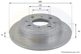 COMLI ADC0518 - COATED BRAKE DISC