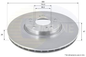 COMLI ADC0541V - COATED BRAKE DISC