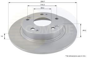 COMLI ADC0549 - COATED BRAKE DISC