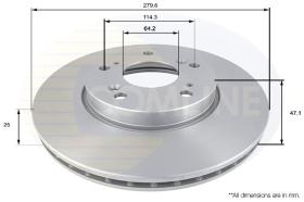 COMLI ADC0550V - COATED BRAKE DISC