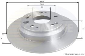 COMLI ADC0551 - BRAKE DISC