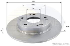 COMLI ADC0555 - COATED BRAKE DISC