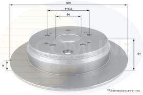 COMLI ADC0556 - COATED BRAKE DISC