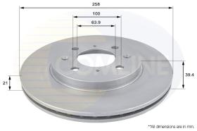 COMLI ADC0557V - COATED BRAKE DISC