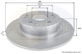 COMLI ADC0559 - COATED BRAKE DISC