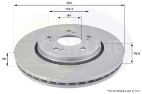 COMLI ADC0560V - COATED BRAKE DISC