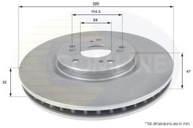 COMLI ADC0566V - COATED BRAKE DISC