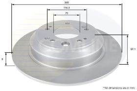 COMLI ADC0567 - COATED BRAKE DISC