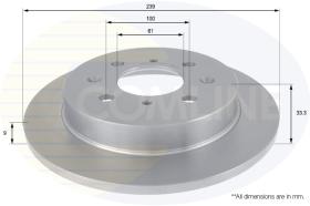 COMLI ADC0573 - COATED BRAKE DISC