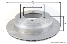 COMLI ADC0708V - BRAKE DISC