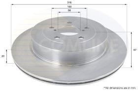 COMLI ADC0816V - BRAKE DISC