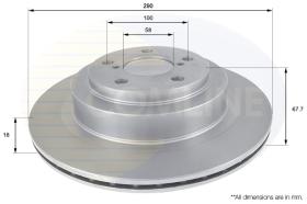 COMLI ADC0820V - COATED BRAKE DISC