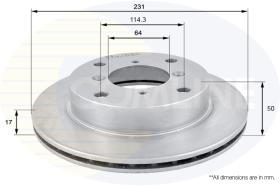 COMLI ADC0906V - COATED BRAKE DISC