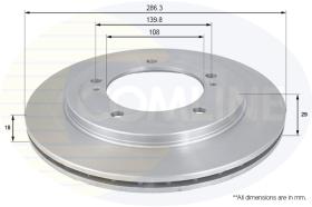 COMLI ADC0917V - COATED BRAKE DISC