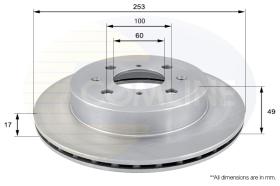 COMLI ADC0920V - COATED BRAKE DISC