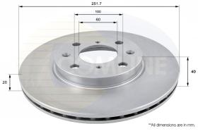 COMLI ADC0922V - COATED BRAKE DISC