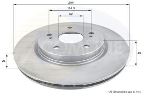 COMLI ADC0923V - COATED BRAKE DISC