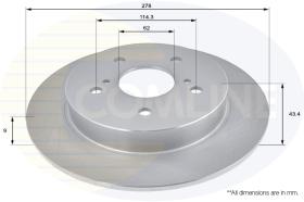 COMLI ADC0929 - COATED BRAKE DISC