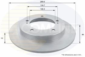 COMLI ADC0933 - COATED BRAKE DISC