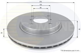 COMLI ADC0935V - COATED BRAKE DISC