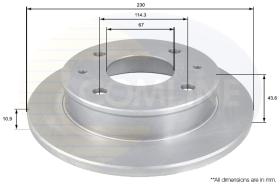 COMLI ADC1019 - BRAKE DISC