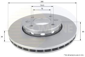 COMLI ADC1046V - BRAKE DISC