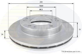 COMLI ADC1049V - BRAKE DISC - SUPERSEDES ADC1006V