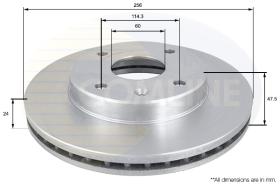 COMLI ADC1054V - BRAKE DISC - SUPERSEDES ADC1033V