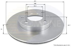 COMLI ADC1055V - COATED BRAKE DISC - SUPERSEDES ADC1048V