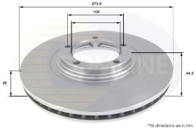 COMLI ADC1062V - COATED BRAKE DISC