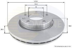 COMLI ADC1076V - BRAKE DISC