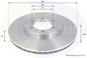 COMLI ADC1084V - BRAKE DISC - SUPERSEDES ADC1068V