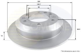 COMLI ADC1086 - BRAKE DISC