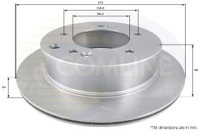 COMLI ADC1088V - BRAKE DISC