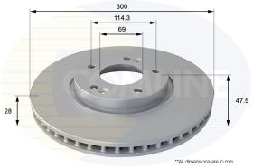 COMLI ADC1089V - COATED BRAKE DISC