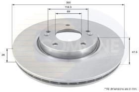 COMLI ADC1092V - COATED BRAKE DISC