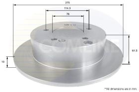 COMLI ADC1093 - COATED BRAKE DISC