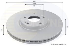 COMLI ADC1096V - COATED BRAKE DISC