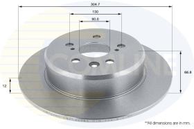 COMLI ADC1109 - COATED BRAKE DISC