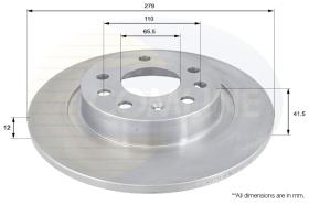 COMLI ADC1116 - COATED BRAKE DISC