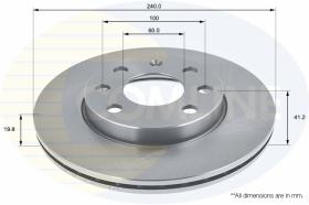 COMLI ADC1123V - COATED BRAKE DISC