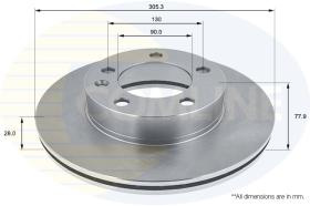 COMLI ADC1125V - COATED BRAKE DISC