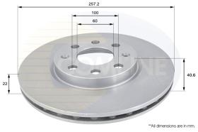 COMLI ADC1138V - COATED BRAKE DISC - SUPERSEDES ADC1820V